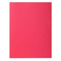 Exacompta Rock''s Square Cut Folder A4 Raspberry Cardboard 80 gsm Pack of 300