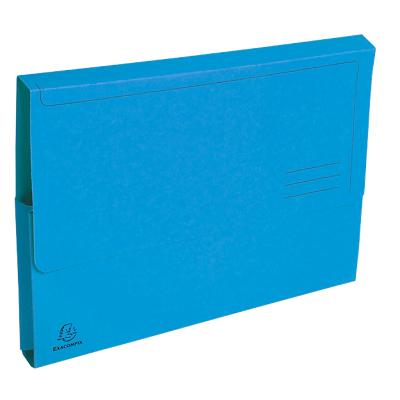 Exacompta Document Wallet 46972E A4 Board 24 (W) x 32 (H) cm Blue Pack of 100