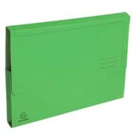 Exacompta Document Wallet 46973E A4 Board 24 (W) x 32 (H) cm Green Pack of 100