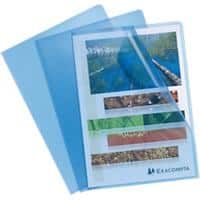 Exacompta Cut Flush Folder 56112E Blue Polypropylene 120 Microns Pack of 100