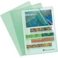 Exacompta Cut Flush Folder Green Polypropylene 120 Microns Pack of 100