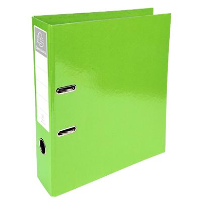 Exacompta Iderama Lever Arch File A4 70 mm Anise Green 2 ring 53623E PVC (Polyvinyl Chloride) Portrait Pack of 10