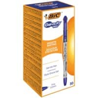 BIC Gelocity Stic Rollerball Pen 0.5 mm Blue Pack of 30