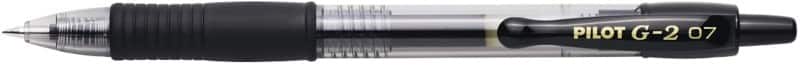 Pilot G2 Rollerball Pen Black Medium 0.4 mm Refillable Pack of 12