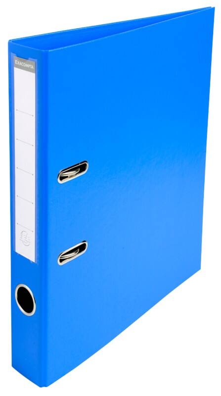 Exacompta Prem Touch Narrow Lever Arch File A4 50 mm Blue 2 Rings 53542E Plastic Portrait  10 Pieces