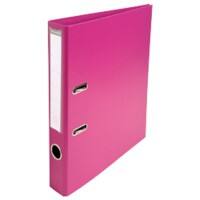 Exacompta Prem Touch Lever Arch File A4 50 mm Fuchsia 2 ring 53547E Cardboard, PP (Polypropylene) Portrait Pack of 10