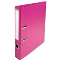 Exacompta Prem Touch Lever Arch File A4 50 mm Fuchsia 2 ring 53547E Cardboard, PP (Polypropylene) Portrait Pack of 10