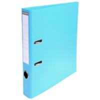 Exacompta Prem Touch Lever Arch File A4 50 mm Light Blue 2 Rings 53502E Cardboard, PP (Polypropylene) Portrait  Pack of 10