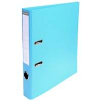 Exacompta Prem Touch Lever Arch File A4 50 mm Light Blue 2 ring 53502E Cardboard, PP (Polypropylene) Portrait Pack of 10