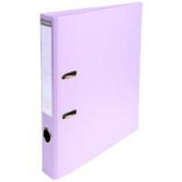 Exacompta Prem Touch Lever Arch File A4 50 mm Lilac 2 Rings 53507E Cardboard, PP (Polypropylene) Portrait  Pack of 10