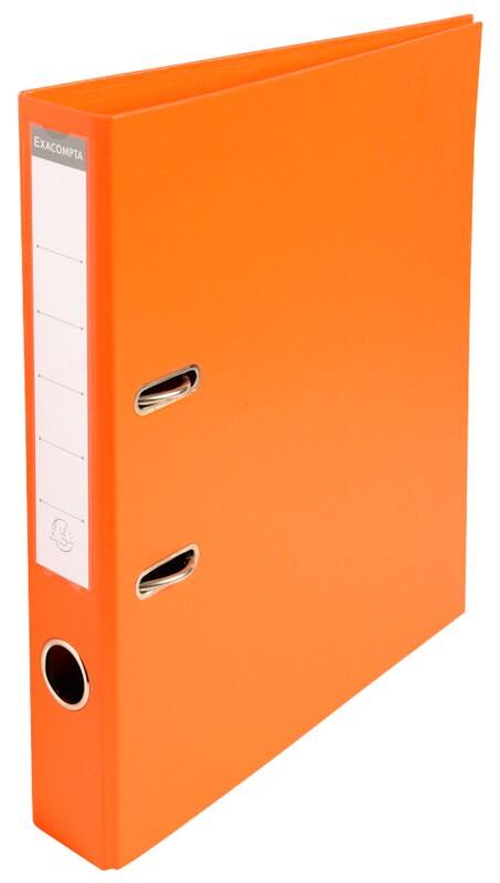 Exacompta Prem Touch Narrow Lever Arch File A4 50 mm Orange 2 Rings 53544E Plastic Portrait  10 Pieces