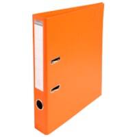 Exacompta Prem Touch Lever Arch File A4 50 mm Orange 2 ring 53544E Cardboard, PP (Polypropylene) Portrait Pack of 10