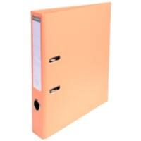 Exacompta Prem Touch Lever Arch File A4 50 mm Salmon 2 ring 53505E Cardboard, PP (Polypropylene) Portrait Pack of 10