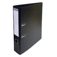 Exacompta Prem Touch Lever Arch File A4 70 mm Black 2 ring 53741E Cardboard, PP (Polypropylene) Portrait  Pack of 10