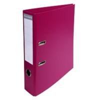 Exacompta Prem Touch Lever Arch File A4 70 mm Fuchsia 2 Rings 53747E Cardboard, PP (Polypropylene) Portrait  Pack of 10