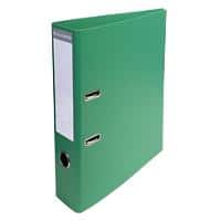 Exacompta Prem Touch Lever Arch File A4 70 mm Green 2 ring 53743E Cardboard, PP (Polypropylene) Portrait Pack of 10