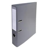 Exacompta Prem Touch Lever Arch File A4 70 mm Dark Grey 2 ring 53754E Cardboard, PP (Polypropylene) Portrait Pack of 10