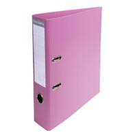 Exacompta Prem Touch Lever Arch File A4 70 mm Pink 2 ring 53755E Cardboard, PP (Polypropylene) Portrait Pack of 10