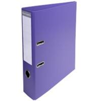 Exacompta Prem Touch Lever Arch File A4 70 mm Dark Purple 2 ring 53757E Cardboard, PP (Polypropylene) Portrait Pack of 10