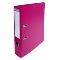Exacompta Prem Touch Lever Arch File A4 70 mm Raspberry 2 Rings 53759E Cardboard, PP (Polypropylene) Portrait  Pack of 10