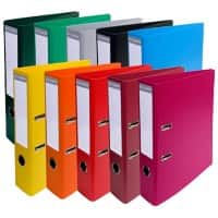 Exacompta Prem Touch Lever Arch File A4 70 mm Assorted 2 ring 53074E Cardboard, PP (Polypropylene) Portrait Pack of 10