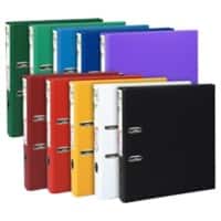 Exacompta Prem Touch Narrow Lever Arch File A4 50 mm Assorted 2 Rings 53154E Cardboard, PP (Polypropylene) Portrait  Pack of 10