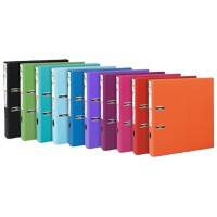 Exacompta Prem Touch Lever Arch File A4 50 mm Assorted 2 ring 53244E Cardboard, PP (Polypropylene) Portrait  Pack of 10