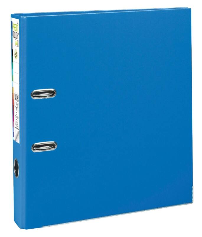 Exacompta Prem Touch Narrow Lever Arch File A4 50 mm Blue 2 Rings 53142E Plastic Portrait  10 Pieces