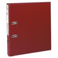 Exacompta Prem Touch Lever Arch File A4 50 mm Burgundy 2 Rings 53104E Cardboard, PP (Polypropylene) Portrait  Pack of 10
