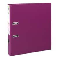 Exacompta Prem Touch Lever Arch File A4 50 mm Fuchsia 2 ring 53147E Cardboard, PP (Polypropylene) Portrait Pack of 10