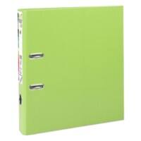 Exacompta Prem Touch Lever Arch File A4 50 mm Anise Green 2 Rings 53156E Cardboard, PP (Polypropylene) Portrait  Pack of 10