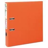 Exacompta Prem Touch Lever Arch File A4 50 mm Orange 2 ring 53144E Cardboard, PP (Polypropylene) Portrait Pack of 10