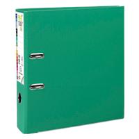 Exacompta Prem Touch Lever Arch File A4 80 mm Green 2 ring 53343E Cardboard, PP (Polypropylene) Portrait Pack of 10