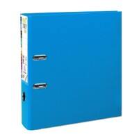 Exacompta Prem Touch Lever Arch File A4 80 mm Light Blue 2 ring 53302E Cardboard, PP (Polypropylene) Portrait Pack of 10