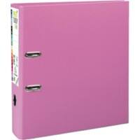Exacompta Prem Touch Lever Arch File A4 80 mm Pink 2 ring 53355E Cardboard, PP (Polypropylene) Portrait Pack of 10