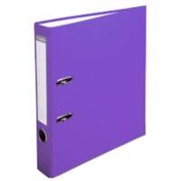Exacompta Lever Arch File A4 50 mm Dark Purple 2 Rings 915417B Cardboard, PP (Polypropylene) Portrait  Pack of 20