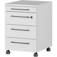 GERMANIA Mobile Pedestal 4239-69 4 Drawers Light Grey 420 x 490 x 610 mm