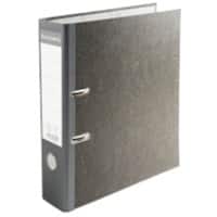 Exacompta Prem Touch Lever Arch File A4 80 mm Grey 2 Rings 53709E Cardboard, PP (Polypropylene) Marbled Portrait  Pack of 20