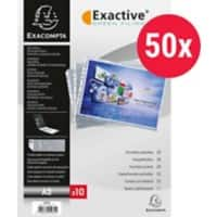 Exacompta Punched Pockets A3 Landscape Clear 55 Micron Pack of 50