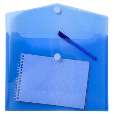 Exacompta Document Wallet 56422E A4 Cardboard Blue Pack of 50