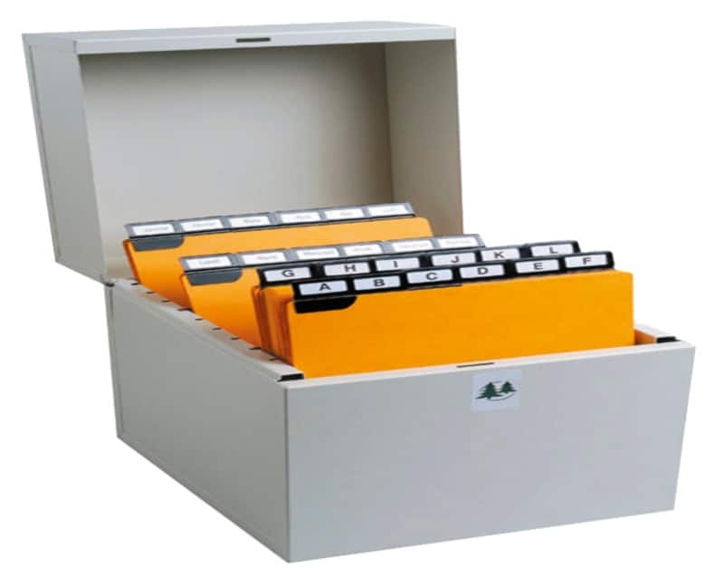 Exacompta File Box 54728E Grey Metal
