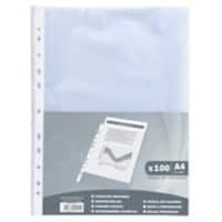 Exacompta Punched Pockets A4 Embossed 40 Micron Pack of 1000