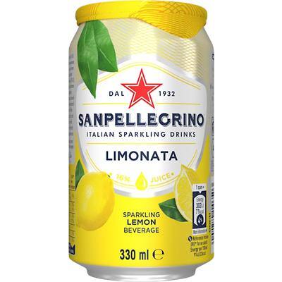 S.Pellegrino Limonata Lemon Sparkling Drink Can 330ml Pack of 24