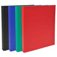 Exacompta Ring Binder 51370E Polypropylene Covered Card A4 4 ring 30 mm Assorted Pack of 20
