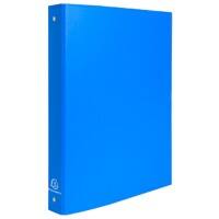 Exacompta Ring Binder 51471E Polypropylene A4 4 ring 30 mm Light Blue Pack of 20