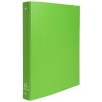 Exacompta Ring Binder 51473E Polypropylene Covered Card A4 4 ring 30 mm Lime Green Pack of 20