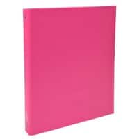 Exacompta Ring Binder 51365E Polypropylene Covered Card A4 4 ring 30 mm Pink Pack of 20