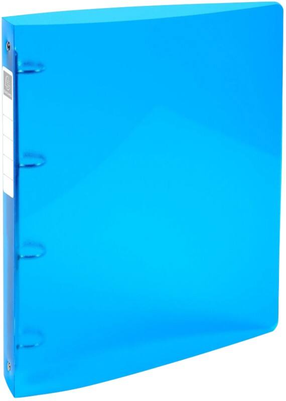 Exacompta Iderama 15 mm Ring Binder PP (Polypropylene) A4 4 Rings Blue 51772E Pack of 10