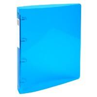 Exacompta Ring Binder Iderama 51772E Polypropylene A4 4 ring 15 mm Light Blue Pack of 10