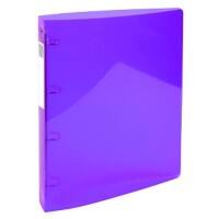 Exacompta Ring Binder Iderama 51776E Polypropylene A4 4 ring 15 mm Purple Pack of 10